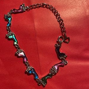 Bracelet with color acrylic shoes